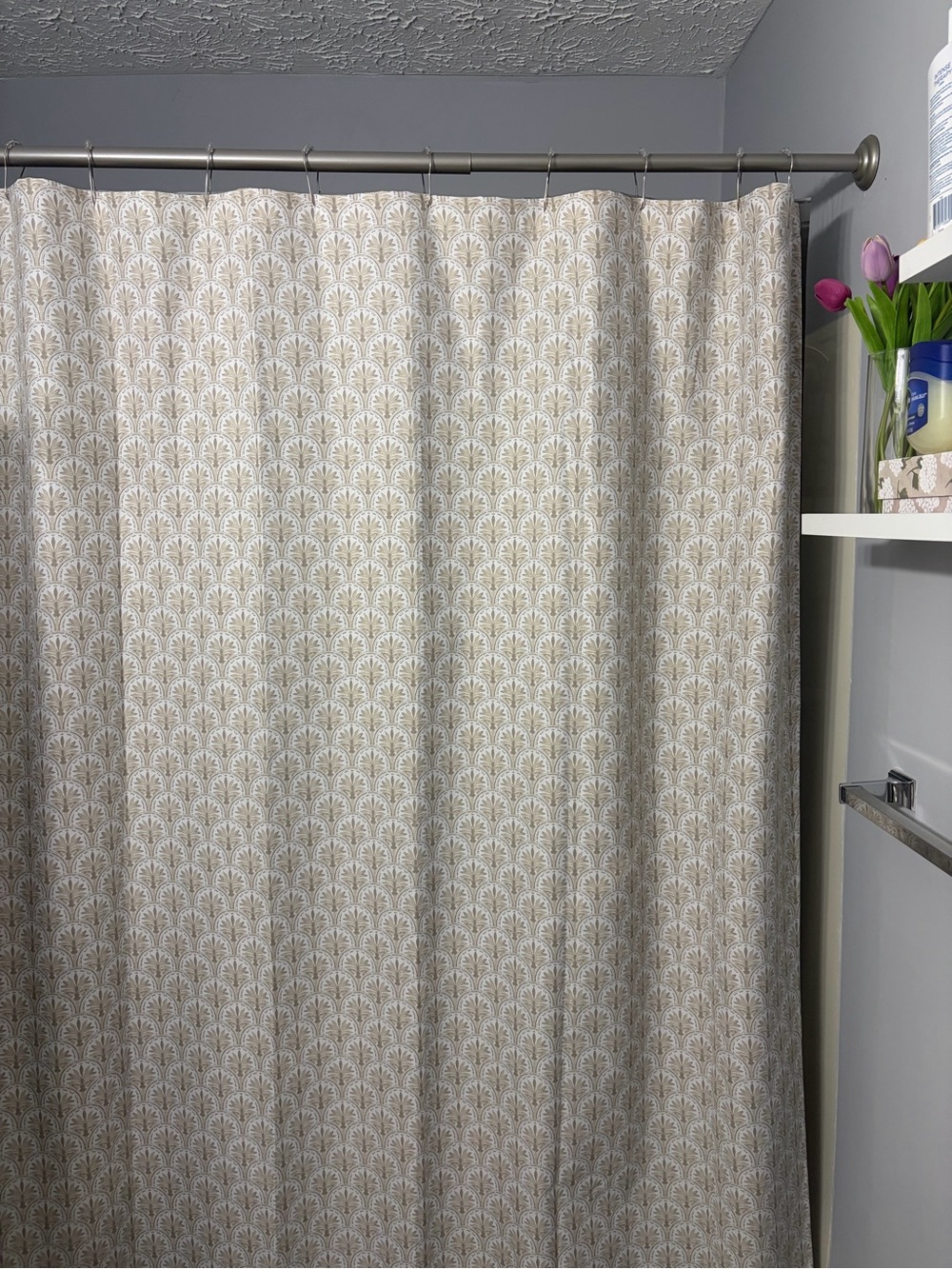 Tommy Bahama Taupe Shower Curtain